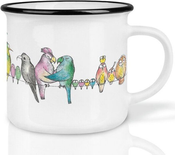 LIGARTI Keramiktasse – Vogelparade