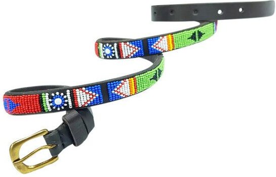 Zinj Design Massai Ledergürtel - Maragoli Kenia -Skinny