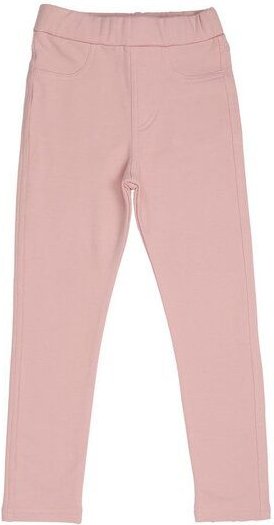 Kinder Leggings GOTS-zertifiziert aus Bio-Baumwolle, Peach Skin-Sweat Leggings, pfirsichrosa, elastischer Komfortbund – ...