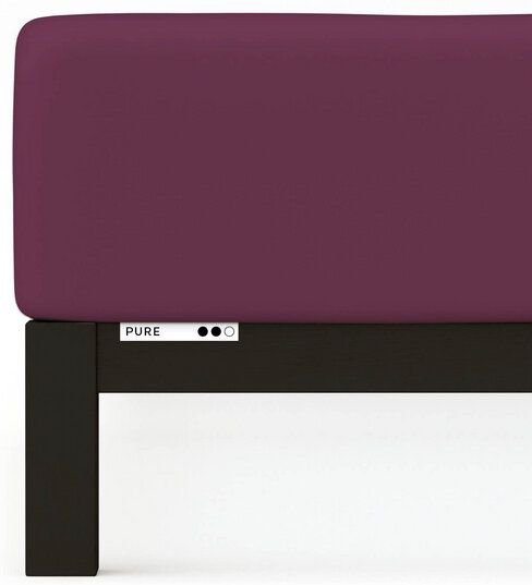 Schlafgut Boxspring Spannbettlaken Pure 95% Biobaumwolle, 5% Elasthan - Matratzenhöhe bis 40cm