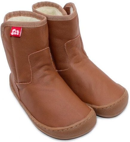 Thumbnail - Pololo Barfuß Kinderstiefel aus Biowolle und chromfrei gegerbtem Leder