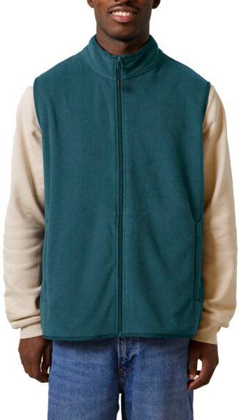 YTWOO Herren ärmellose Basic Fleecejacke aus 100% recyceltem Polyester