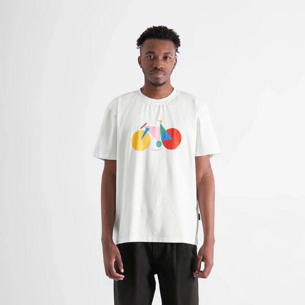 DEDICATED Herren T-Shirt mit Fahrrad Motiv Stockholm Paper Cut Bike