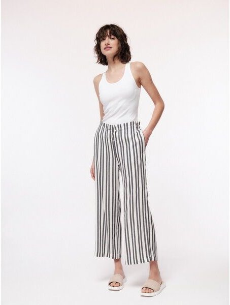 LANIUS Culotte mit Kordelzug aus LENZING ECOVERO mit Leinen