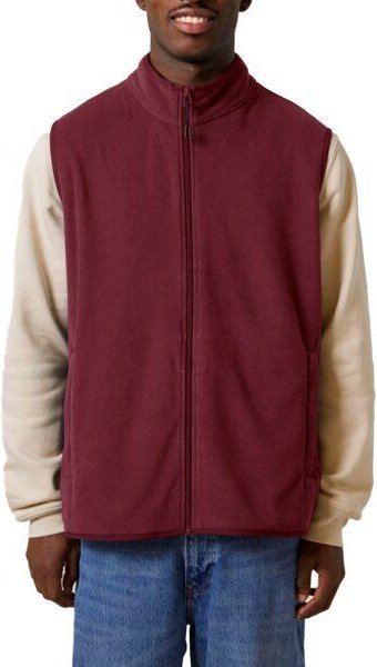 YTWOO Herren ärmellose Basic Fleecejacke aus 100% recyceltem Polyester