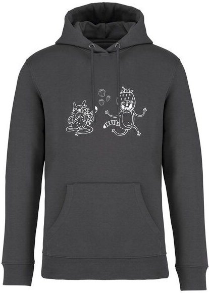 Brandless Basic Bio Hoody Nr. 4 Strawberry Cats 350g/m² XXS - 4 XL