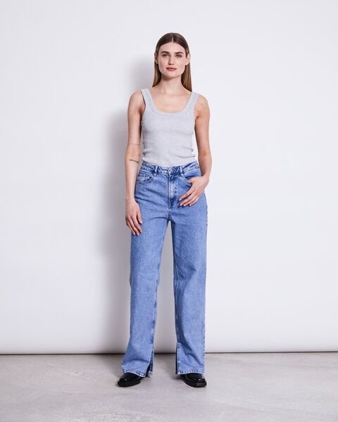 JAN N JUNE High Waist Jeans SELENE mit Schlitz