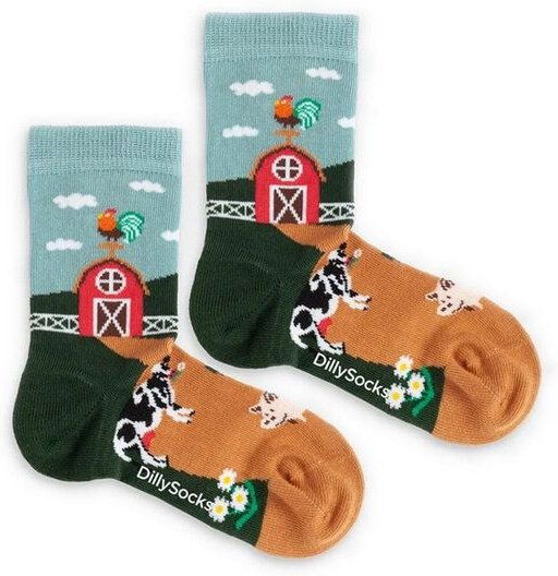 DillySocks Kindersocken Lil Farmer's Finest aus Biobaumwoll-Mix