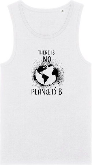 Human Family Herren Sommer Tanktop aus Bio Baumwolle "Wake - No Planet B"