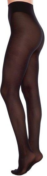 Swedish Stockings 40den Schwarz - gepunktete Strumpfhose - Filippa Dots