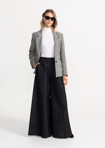 Thumbnail - De IONESCU Die Damenhose „Palazzo“ aus Denim