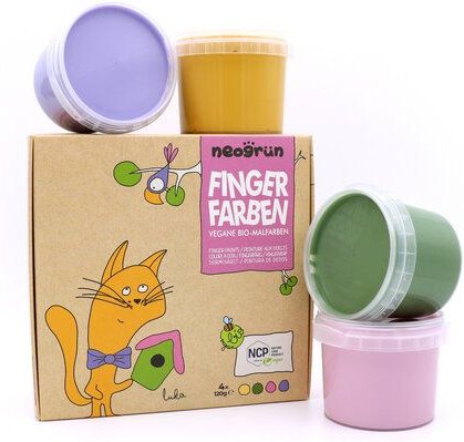 neogrün Fingerfarben 4er Set „Luka“