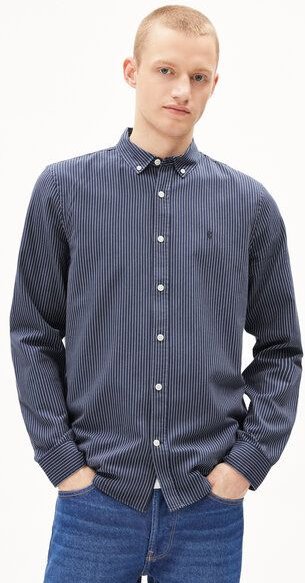 ARMEDANGELS QUAASA STRIPES Herren Hemd aus Bio-Baumwolle
