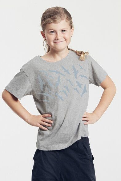 Peaces.bio - handbedruckte Biomode Bio-Kinder T-Shirt Möwen