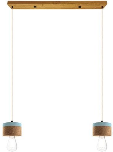 ALMUT von Wildheim 2er Pendelleuchte Eichenholz und Pastelltönen skandinavisches Design