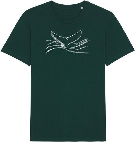 ilovemixtapes Biofaires Walflosse Wal Unisex T-Shirt aus Bio-Baumwolle