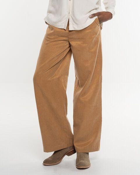 Alma & Lovis Weite Marlenehose aus softem Cotton-Lyocell-Mix | Luxury Marlene