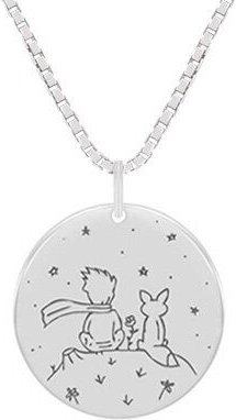 Thumbnail - Eppi Anhänger aus Silber Der Kleine Prinz mit Fuchs
