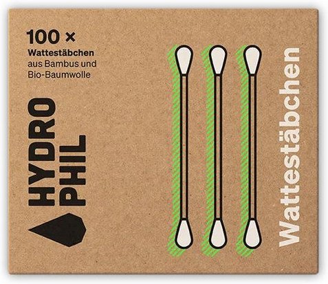 HYDROPHIL Bambus Wattestäbchen 100 Stk.