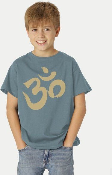 Peaces.bio - handbedruckte Biomode Bio-Kinder T-Shirt Om