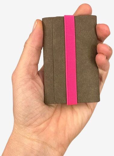 ANDERS & KOMISCH Veganes Kreditkartenetui - Cardholder mit Münzfach - A&K TINY Braun