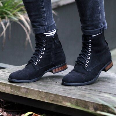 Fairticken Gefütterte Damen Stiefel MAIRAN in Wildlederoptik