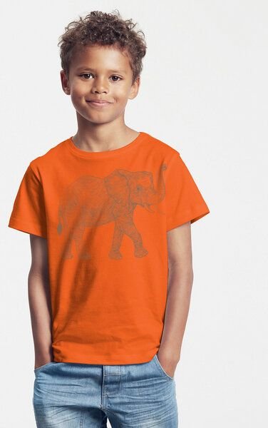 Peaces.bio - handbedruckte Biomode Bio-Kinder T-Shirt "Babyelefant"