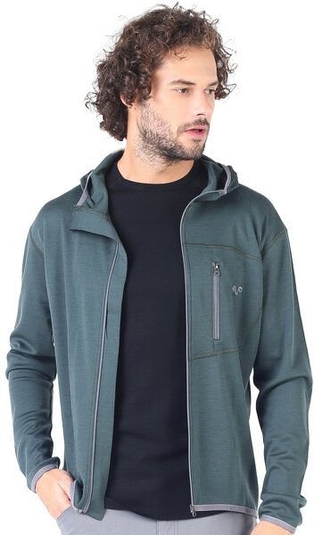 Thumbnail - Woolona Hoodie - MAESTRO - 100% Merinowolle (Zip)