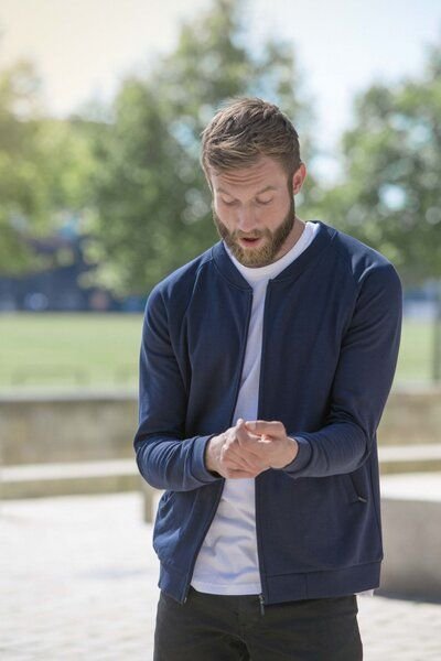 Neutral® Herren Unisex Sweatjacke ohne Kapuze