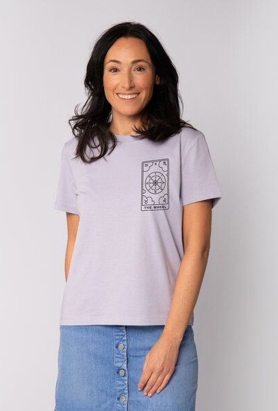 watapparel T-Shirt Frauen Tarot The Wheel