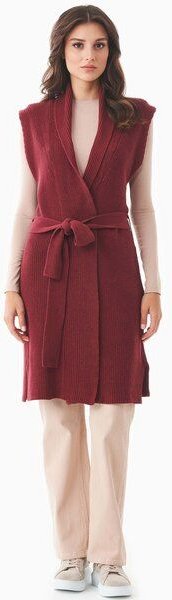 ORGANICATION Lange Strickweste aus Bio-Baumwolle