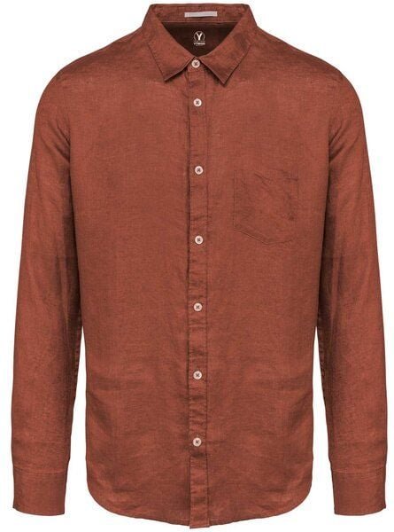 YTWOO Leinenhemd für Herren aus 100% Leinen mit Kragen