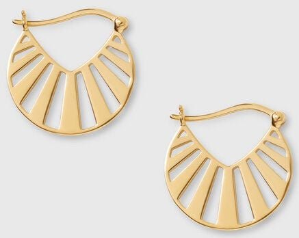 fejn jewelry Creole 'sun hoop" in Sonnenform