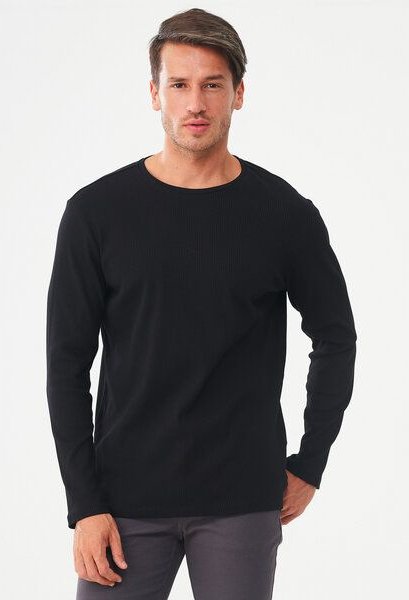 ORGANICATION Geripptes Langarmshirt aus Bio-Baumwolle