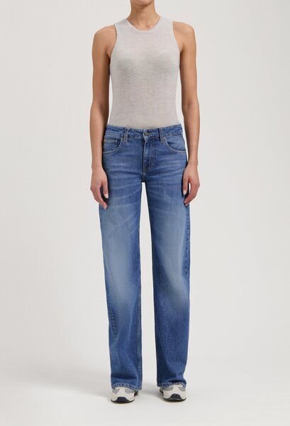 MUD Jeans Damen Jeans Loose Fit "Cleo - Old Stone"