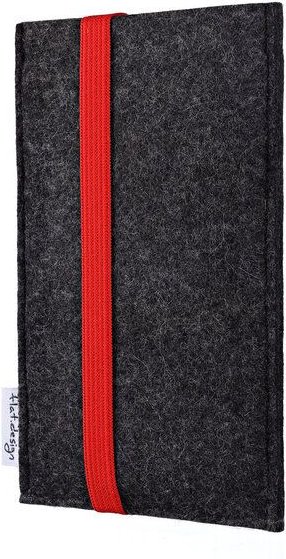 flat.design Handyhülle COIMBRA für Huawei P-Serie - 100% Wollfilz - dunkelgrau