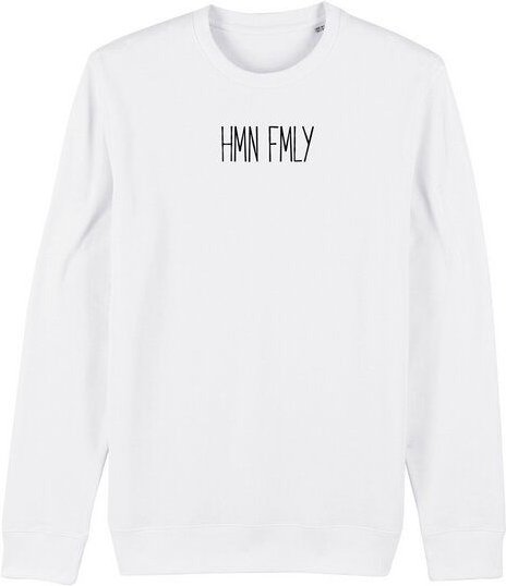 Human Family Bio Unisex Rundhals-Sweatshirt - "HMN FMLY"