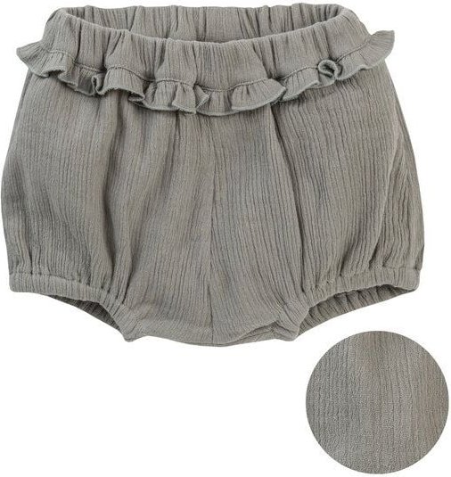 People Wear Organic Musselin-Bloomers, kurze Hose, khaki, aus Bio-Baumwolle
