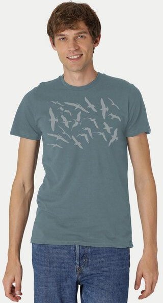 Peaces.bio - handbedruckte Biomode Fit T-Shirt Möwen Herren