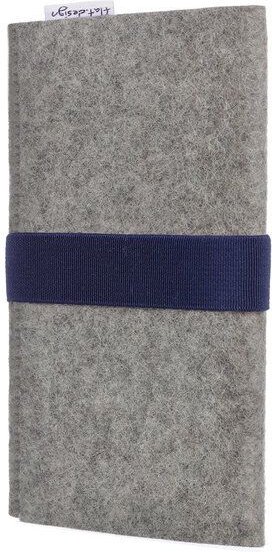 flat design by Mareike Kriesten Handyhülle AVEIRO für Samsung Galaxy Note - 100% Wollfilz - hellgrau