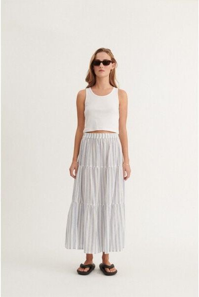 Basic Apparel Langer Rock ADA aus Bio-Baumwolle