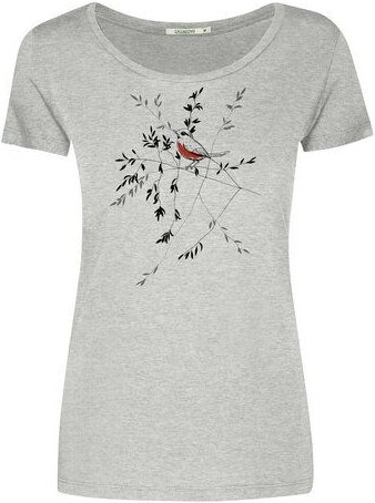 GREENBOMB Animal Bird Branch Loves - Sportliches T-Shirt aus Bio-Baumwolle / hochwertiger Print / GOTS / Fair & Vegan