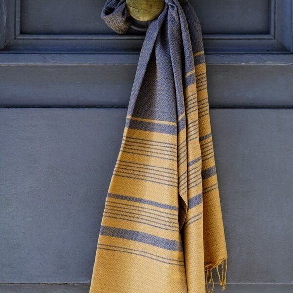 Karawan authentic Hamamtuch Bio-Baumwolle Sand