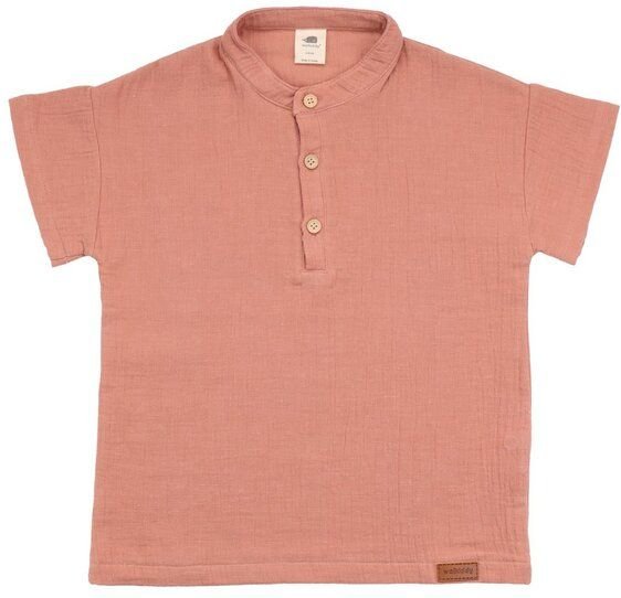 Kleinkinder Poloshirt GOTS zertifiziert, Bio-Baumwolle, rosa, Kurzarm, weich – Walkiddy