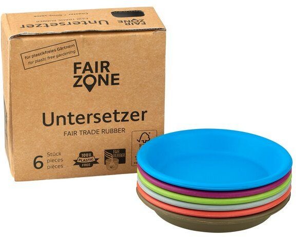 FAIR ZONE Untersetzer für Pflanztopf 6er Set, in verschiedenen Farben erhältlich