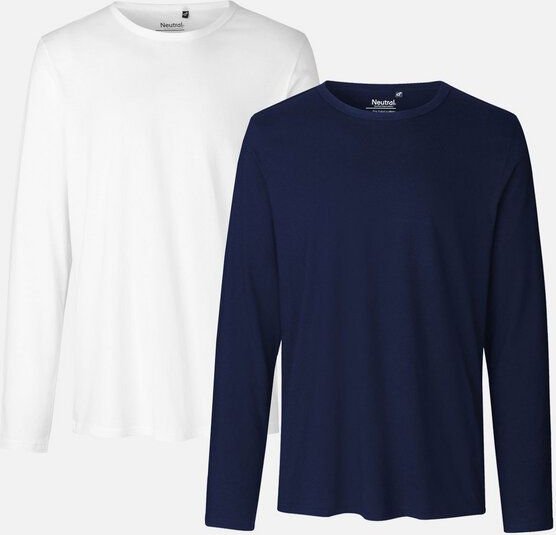 Neutral® Neutral Doppelpack Long Sleeve Shirt Herren - Bio-Baumwolle