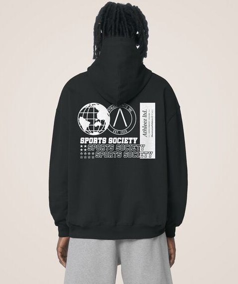 Athleez LEGACY - Heavy Oversized Hoodie - 100% Bio-Baumwolle