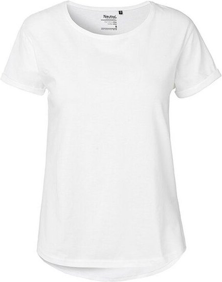 Neutral® Damen Roll Up Sleeve T-Shirt von Neutral Bio Baumwolle Rollärmel