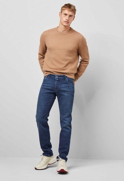 M 5 BY MEYER Cross Hedge Denim Five Pocket