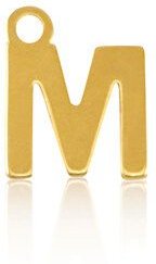 ELEKTROPULLI Feine Ohrringe mit Initial Anhänger (ca. 25mm + 9x5mm)